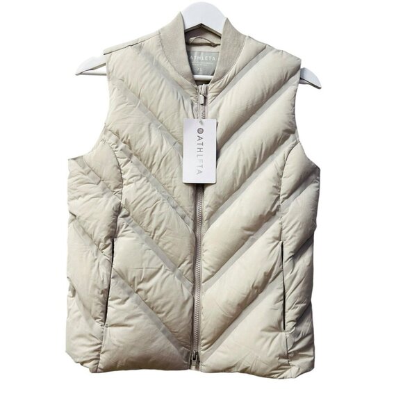 Athleta Jackets & Blazers - Athleta Inlet Vest Puffer Size XS Down Filled Zip Pockets Water Repellent NWT